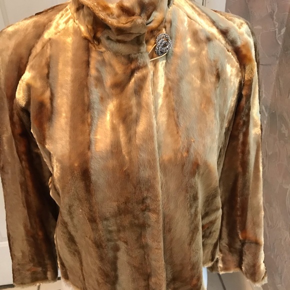 INC International Concepts Jackets & Blazers - INC faux fur look cropped jacket